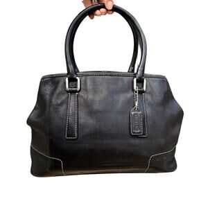 Coach Vintage Hamptons Leather Satchel Handbag (Style #7755)